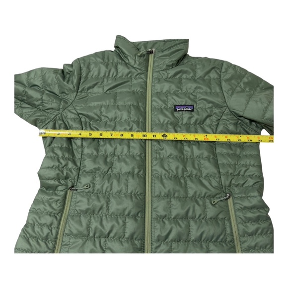 Patagonia Nano Puff Jacket Womens Large Green Primaloft Full Zip Outdoor Hiking - Picture 4 of 8
